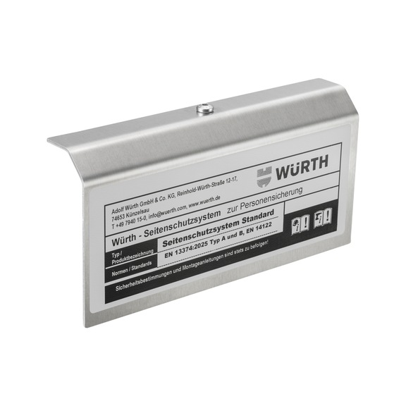 System sign for roof railing system - SIGN-G817