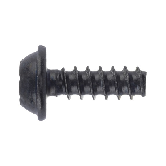 W&Uuml;PLAST&reg; NEO flanged pan head screw with hexalobular Plus recess W5451 steel 10.9 zinc-nickel plated black - SHR-FLSH-W5451-TXP10-10.9-(ZNBH)-3X10