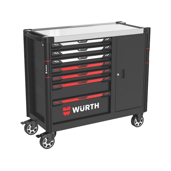 Professional Tool Trolley Range - WRKSHPTRLY-7DRWR-BLACK