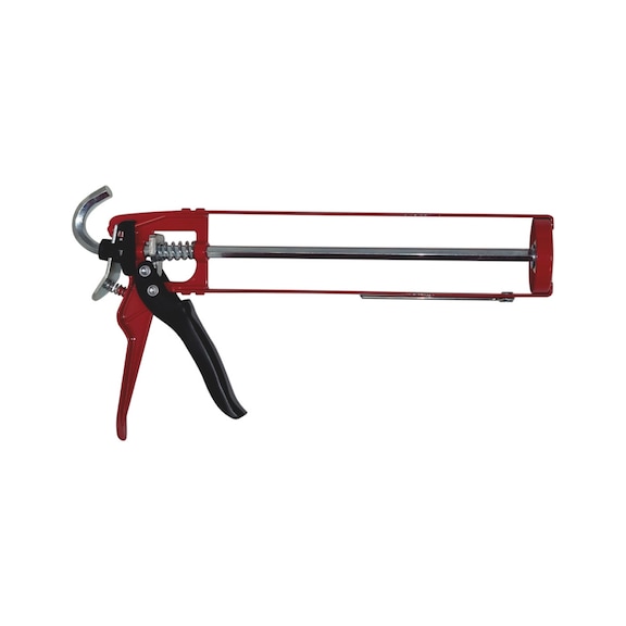 Manual caulking gun for cartridges Basic - MANCLKGGUN-CART-ALU-RED-36CM