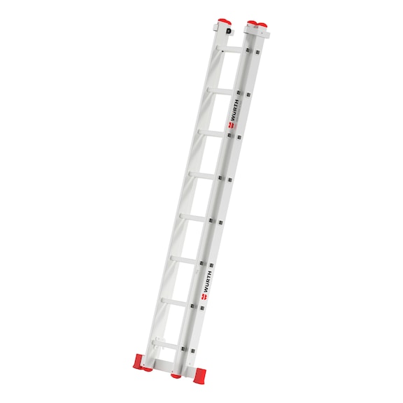 Alu-Sprossenschiebeleiter 2-teilig - SHIEBLEI-2TLG-ALU-TRAV-2X8SPRO