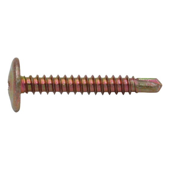 Drilling screw, large flat head, inch - 1