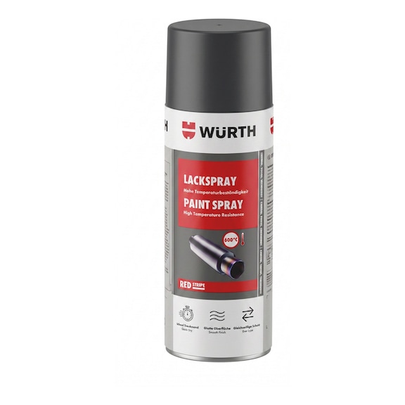 REDSTRIPE PAINT SPRAY - PNTSPR-RSC-HTEMP-MATT-GRPHBLACK-300ML