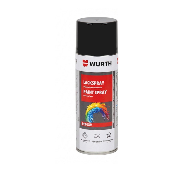 REDSTRIPE PAINT SPRAY - PNTSPR-RSC-BRIGHT-JETBLACK-400ML