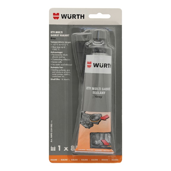 Engine sealing compound silicone RTV 343 - ENGSEALCOMPD-SIL-NEUT-PRO-BLST-GREY-85G