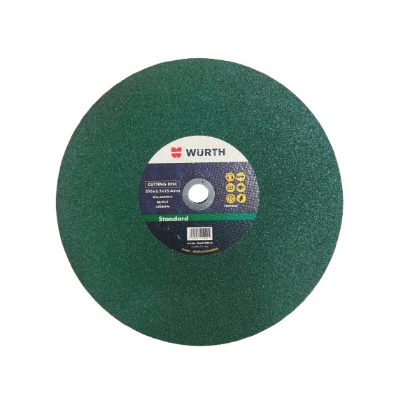 Cutting discs, W&Uuml;RTH, for stainless steel - CUTDISC-A2-TH2,5-BR25,4-D355MM