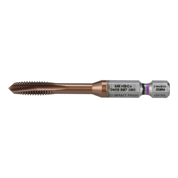 Machine tap HSCo NANOPROTECT hex - MATAP-THRGHO-HSCO-NANOPROTECT-HEX-M6