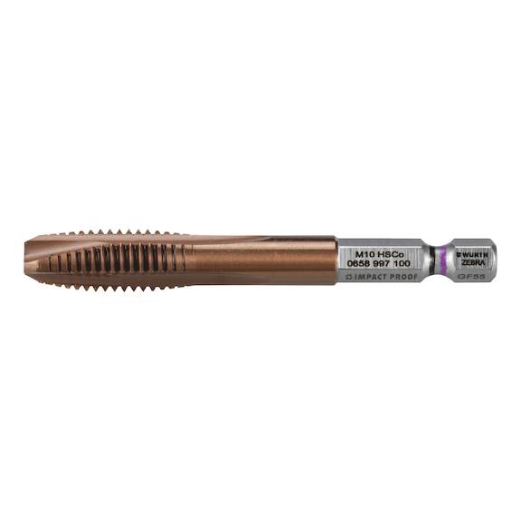 Machine tap HSCo NANOPROTECT hex - MATAP-THRGHO-HSCO-NANOPROTECT-HEX-M10