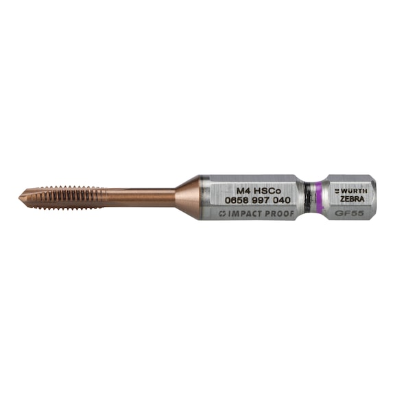 Machine tap HSCo NANOPROTECT hex - MATAP-THRGHO-HSCO-NANOPROTECT-HEX-M4