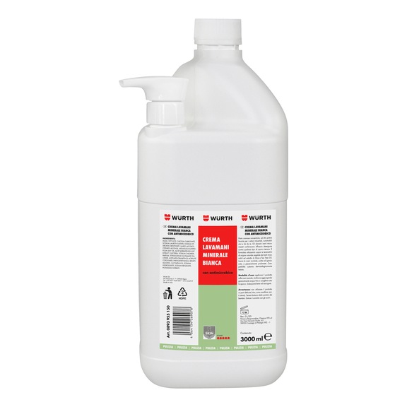 Crema lavamani minerale bianca