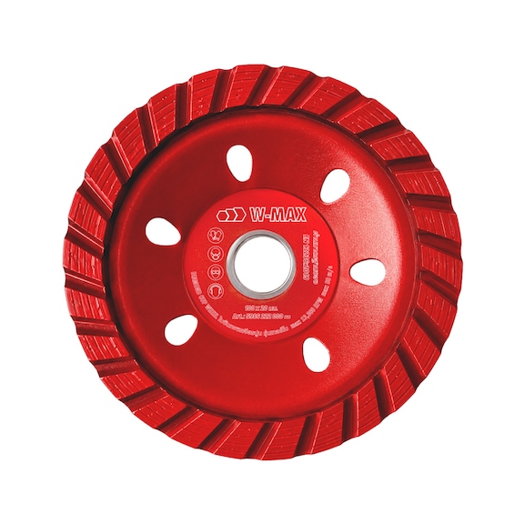 Diamond cup wheel Turbo W-MAX - CPWHL-DIA-TURBO-(W-MAX)-BR16MM-D100MM