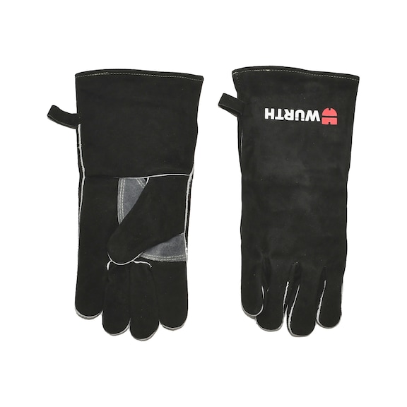 Welding glove fire resistant - WELDGLOV-BLACK-L35CM-ONESIZE