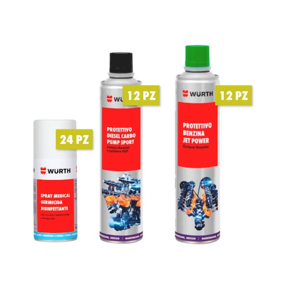 Kit protezione germicida e protettivo Diesel e Benzina