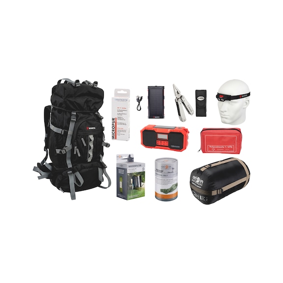 Preparedness/emergency rucksack for crises and disasters - BCKPCK-PPARDN-SET-CRISES