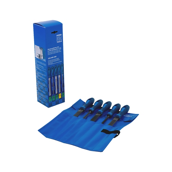 Workshop file set PFERD 11800520 tool roll 5 pcs - WRKSHPFILE-SET-PFERD-11800520-L200-5PCS