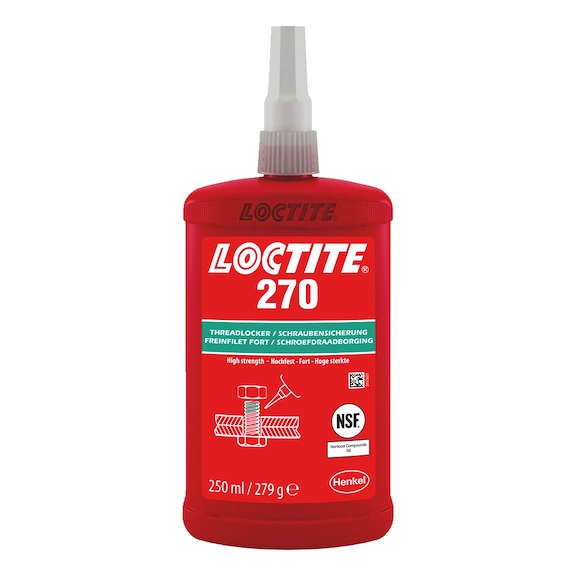 High-strength threadlocker Loctite 270 - SCRRTNR-LOCTITE-270-250ML-DE+FR+NL+EN