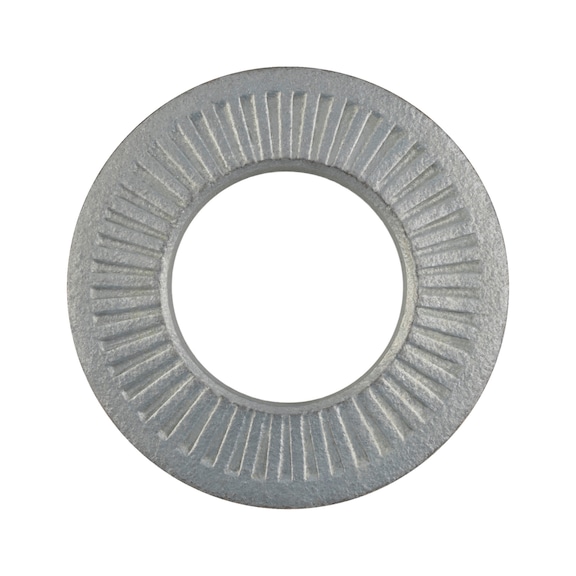 Lock washer NF E 25511 Steel with mechanically applied zinc coating, without toothing on the underside - DISC-TENS-NFE25511-(MZN)-12X27X1,8