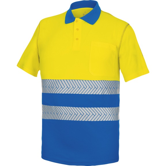 Polo manga corta AV LUMEN PRO - POLO MC LUMEN PRO AMAR./AZUL REAL 3XL