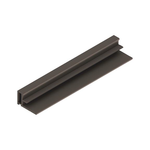 Griffleiste Aluminium f&uuml;r Schiebet&uuml;ren SGL-A3 - GRF-SCHIEBET-SGL-A3-ALU-BRAUN-3000MM