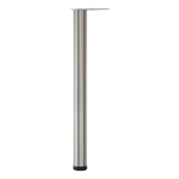 Pied de table diam&egrave;tre 60 mm d'une longueur de 1 230 mm pour un r&eacute;glage individuel - TBLLEG-STAINLESS-STEEL-COL-D60MM-1230MM