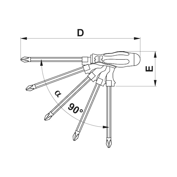 Tournevis 5,5mm Uxcell - Poignée Rouge Non Magnétique - Longueur Totale 183mm - Neuf