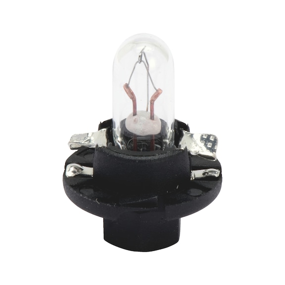 Lampe support plastique pour l'&eacute;clairage des instruments, avec raccord compatible circuits imprim&eacute;s - LAMP ZWARTE KUNST. SOKKEL   12V/1,2W