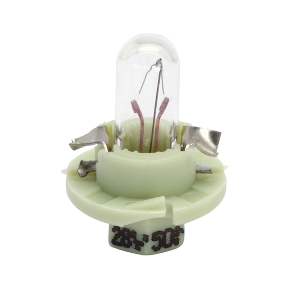 Lampe à culot en plastique pour l'éclairage des instruments, avec prise - LAMP GROENE KUNST. SOKKEL   28V/50MA