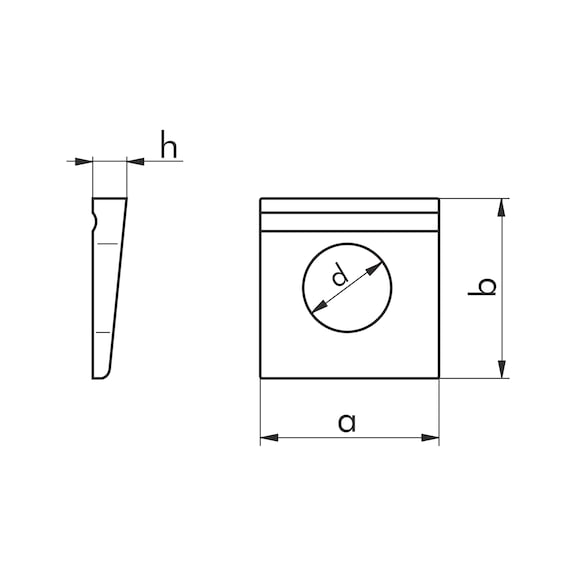 Rondelle Coniche Quadrate In Acciaio Inox A2/A4 Per Livellamento Fascio