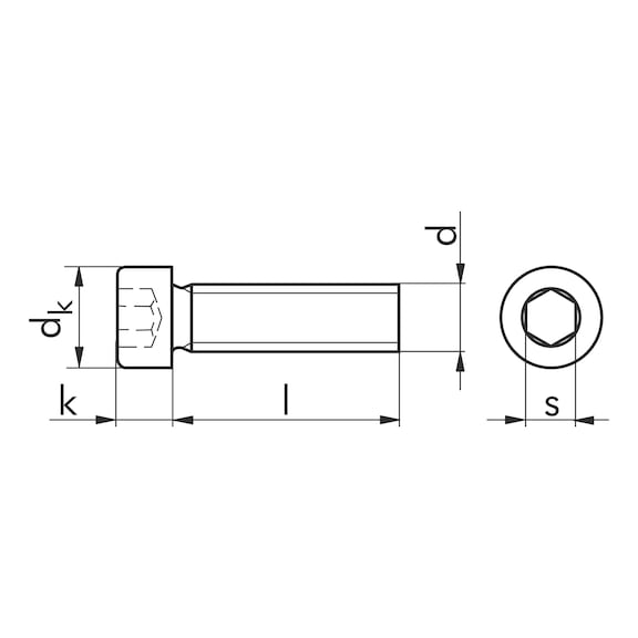 Závitotvárniaca skrutka - SCR-CYL-DIN7500-EE-HS4-(A2K)-M5X35