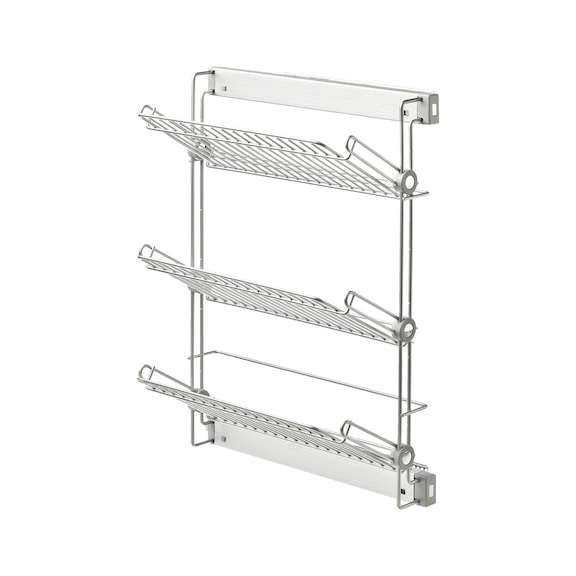 Extendible shelf Varisia - CPBRDINEQUIP-KIT-POSR-R-SILV-291X521X772