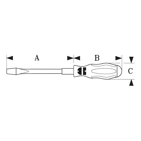 Dextro VDE Slim Schraubendreher Set 5-tlg. - Phosphorisierend & Isoliert
