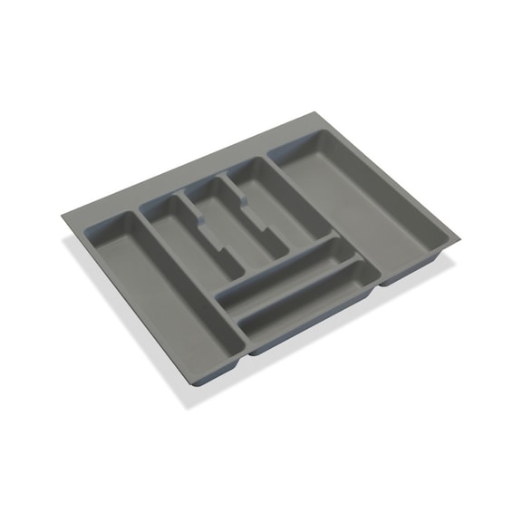 Kitchen System Cutlery Insert - OPTIMA CUTLERY TRAY 450MM GREY