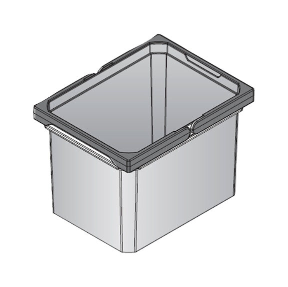 Poubelle ENVI FREE - BIN-(ENVI-FREE)-ANTHR-10L-230X302X216