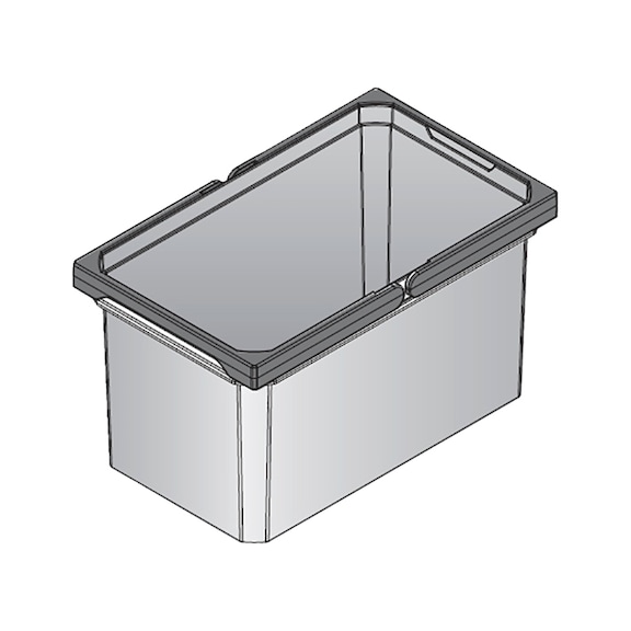 Refuse bin ENVI FREE - BIN-(ENVI-FREE)-ANTHR-13L-230X382X216