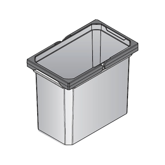Poubelle ENVI FREE - BIN-(ENVI-FREE)-ANTHR-9L-183X302X256