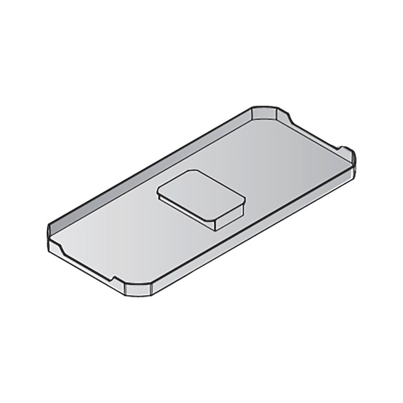 Cover For refuse bin ENVI FREE - LID-(F.BIN-ENVI-FREE)-GREY-183X382