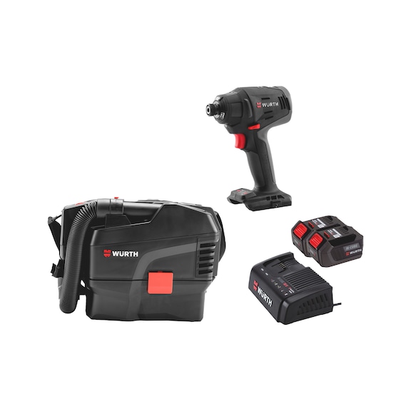 ASS 18-1/4ZO COMPACT + AMTS 18 L COMPACT set 7 pcs - ASS 18-1/4IN C+AMTS 18 L COMPT-SET-7PCS