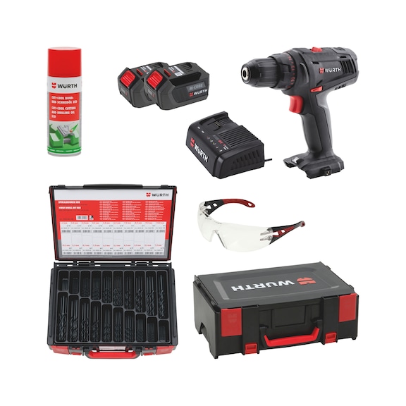 ABS 12 COMPACT w. twist dr. HSS DIN 338 set 163pcs