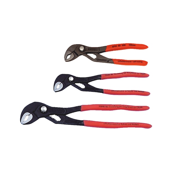 Boru pensesi ürün gamı, 3 parça - WTRPMPPLRS-SORT-3PCS