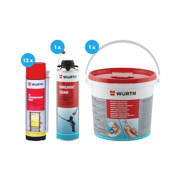 2K-Zargenschaum Twist Set 14-teilig - ZARGSCHAUM-2K-TWIST-SET-14-TLG