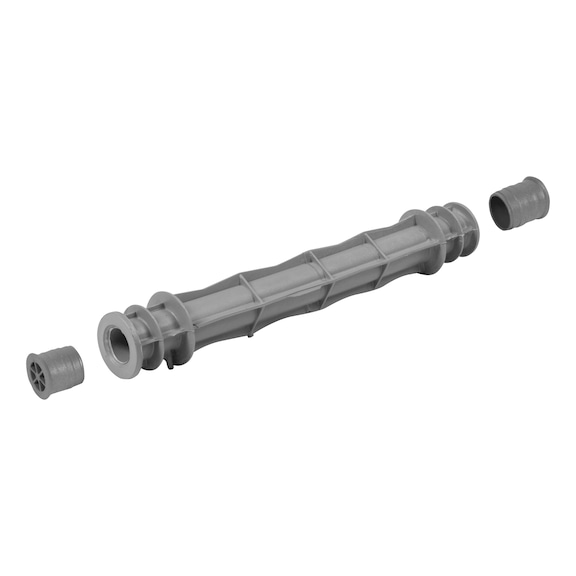 Combined spreader/spacer tube, one-piece - SPCEPIP-FORMWRK-PLA-ONEPCE-PLG-25CM-ID22