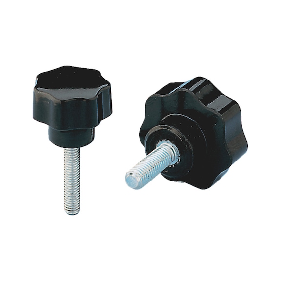 Volantino con perno in acciaio zincato  - 1