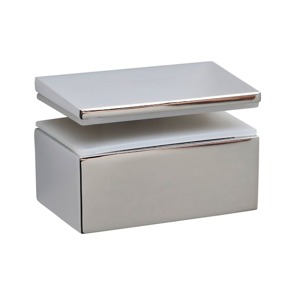 Reggimensola per ripiani in vetro in metallo pressofuso - 1