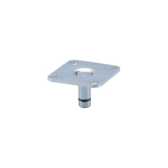Perno con piastra per ruota d'arredamento - 1