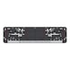 Complete printed Twin-Fixx number plate holder with 4 red rubber inserts - NPH-COMPL-PLT/STR-SILV-NEG-TWINFIXX-520 - 1
