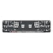 Complete printed Circo number plate holder - NPH-COMPL-PLT/STR-7COL-CIRCO-520MM - 1