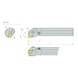 ISO-Klemmhalter mit D-Klemmsystem für CN Wendeschneidplatten - KLEHALT-CN-STAHLSCHAFT-IK-A32U-DCLNL-12 - 2