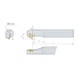ISO insert holder with S clamping system for DC indexable inserts - CLMPHOLD-DC-STEELSHANK-IC-A32S-SDZCR-11 - 2
