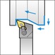 ISO insert holder with M clamping system for DN indexable inserts - CLMPHOLD-MDQNR2525-M15 - 3