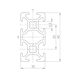 Profil System - PRFLSYS-SB-ALU-ELO-NU6-20X40X3060 - 2